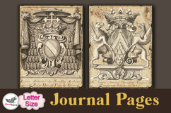 Vintage Heraldry Journal Pages Kit Letter Size Vol 2 Product Image 4