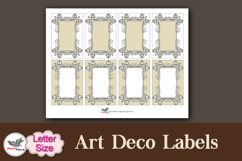 Elegant Art Deco Labels Printable Letter Kit Product Image 4