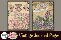 Vintage Botanical Journal Pages Letter Size Printable Product Image 4