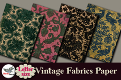 Vintage Damask Fabric Papers Letter Size JPG Pack Product Image 5