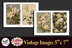 White Magnolia Vintage 5x7 Printable Kit Letter Product Image 5