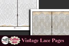 Antique Lace Junk Journal Pages Kit Letter Size Product Image 5
