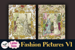 Vintage Fashion Junk Journal Pages Letter Printable Product Image 5