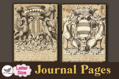 Vintage Heraldry Journal Pages Kit Letter Size Vol 2 Product Image 5