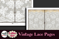 Antique Lace Junk Journal Pages Kit Letter Size Product Image 6