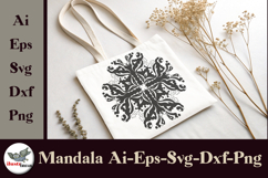 Baroque Floral Mandala SVG Bundle Gold &amp; Black Product Image 2