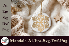 Ornamental Mandala SVG Set Gold &amp; Black Vector Product Image 2