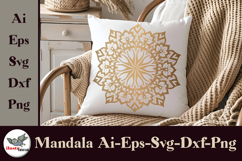 Floral Mandala SVG Set Gold &amp; Black Vector Art Product Image 2