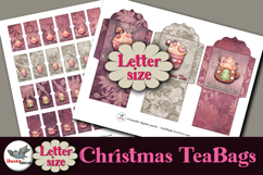 Christmas Tea Bag Pockets &amp; Tags Printable Letter Product Image 1