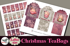 Christmas Tea Bag Pockets &amp; Tags Printable Letter Product Image 2