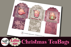 Christmas Tea Bag Pockets &amp; Tags Printable Letter Product Image 3
