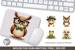 Annoyed Retro St Patricks Mouse Pad Product Image 1