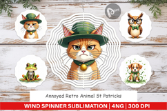 Annoyed Retro St Patricks Wind Spinner Product Image 1