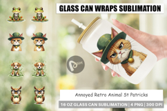 Annoyed Retro St Patricks Glass Can Product Image 1