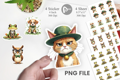 Annoyed Retro St Patricks Sticker Product Image 1