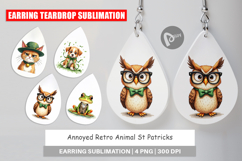 Annoyed Retro St Patricks Earring Product Image 1