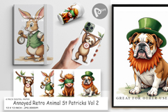 Annoyed Retro St Patricks Digital Paper Product Image 1