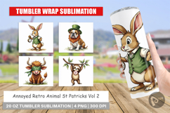 Annoyed Retro St Patricks Tumbler Product Image 1