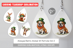 Annoyed Retro St Patricks Earring Product Image 1