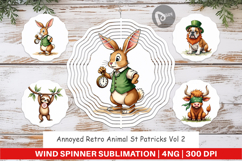 Annoyed Retro St Patricks Wind Spinner Product Image 1