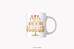 Watercolor Cakes Clipart - Hand Painted Dessert Illustration Product Image 6