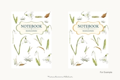 Snowdrop Watercolor Clipart PNG - Botanical Spring Flowers Product Image 4