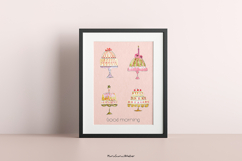 Watercolor Cakes Clipart - Hand Painted Dessert Illustration Product Image 4