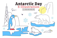 8 Antarctic Day Illustration Product Image 1