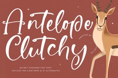 Antelope Clutchy - Quirky Handwritten Font Script Product Image 1