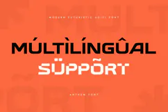 ANTHEM - Modern Futuristic Scifi Font Product Image 8