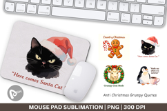 Mouse Pad Anti Christmas Grumpy Quotes Product Image 1