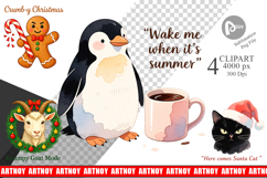 Clipart Anti Christmas Grumpy Quotes Product Image 1