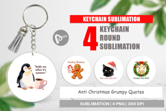 Keychain Anti Christmas Grumpy Quotes Product Image 1