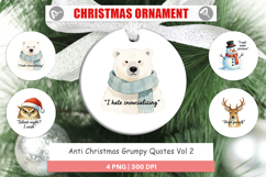 Ornament Anti Christmas Grumpy Quotes Product Image 1