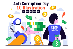 10 International Anti Corruption Day Illustration Product Image 1