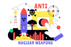 10 Anti Nuclear Weapons Protest Illustration Product Image 4