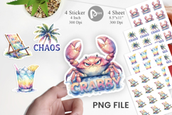 Anti Social Beach Quotes Sticker Product Image 1