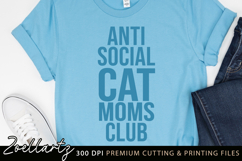 Anti-Social Cat Moms Club SVG Cut Files Cat Mom T-shirt Mug Product Image 3