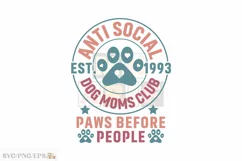 Dog SVG PNG T-shirt Design. Dog SVG Product Image 1