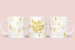 anti social mom club coffee mug sublimation wrap glass mug wrap svg presized for 11oz and 15oz glass ready to cut and sublimation files