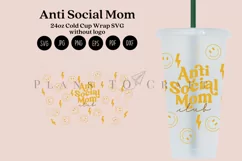 anti social mom club mothers day starbucks 24oz cold cup wrap svg presized template for tumbler venti suitable for cricut and silhouette