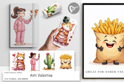 Anti-Valentine's Singles Digital Paper Product Image 1