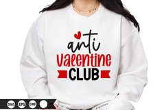 Anti Valentine Club - Valentine&#039;s Day SVG Design Product Image 1
