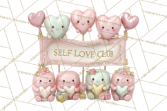 Anti Valentine Self Love Clipart PNG Sarcastic Galentine Product Image 2