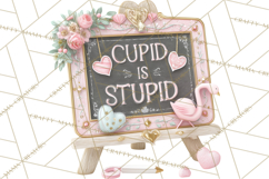 Anti Valentine Self Love Clipart PNG Sarcastic Galentine Product Image 4