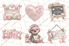 Anti Valentine Self Love Clipart PNG Sarcastic Galentine Product Image 2