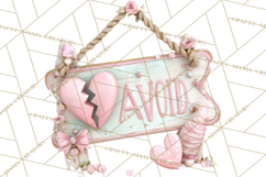 Anti Valentine Self Love Clipart PNG Sarcastic Galentine Product Image 3