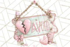 Anti Valentine Self Love Clipart PNG Sarcastic Galentine Product Image 3
