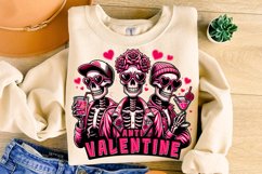 Anti Valentine PNG, Valentine&#039;s Day Funny Skeleton PNG Product Image 3