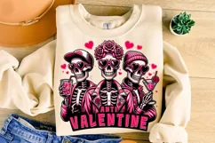 Anti Valentine PNG, Valentine's Day Funny Skeleton PNG Product Image 3